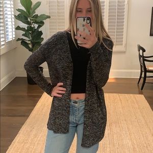 Divided Charcoal Cardigan